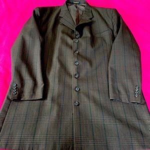 6 button single breasted wide leg big men’s suit